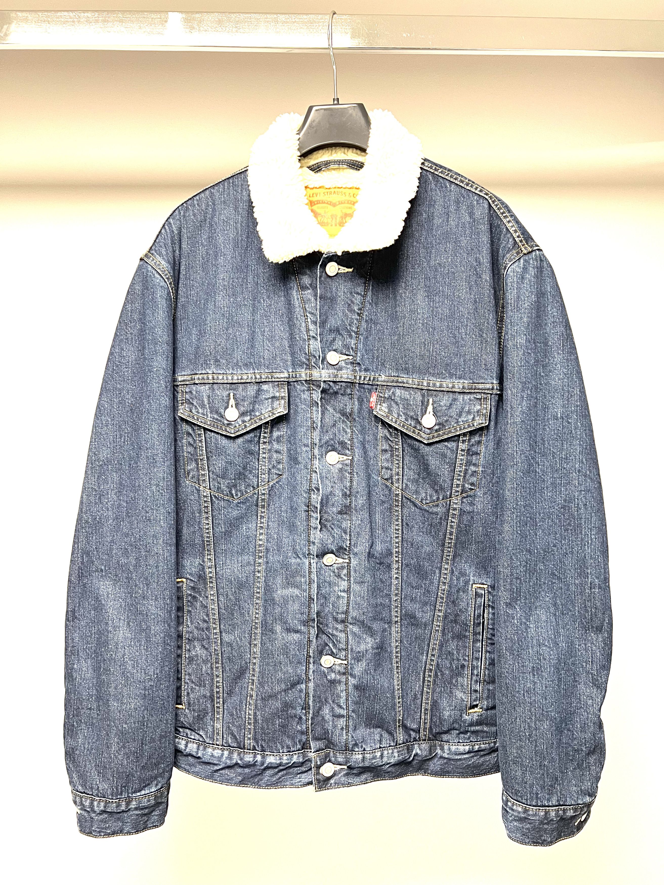 Levi's LEVI'S SHERPA LINED DENIM TRUCKER JACKET SIZE XL Size US XL / EU 56 / 4 - 6 Thumbnail