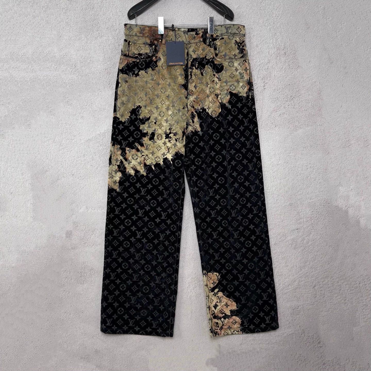 Louis Vuitton LV SS24 Sunset Clouds Bonfire Flocked Pants 34 Size US 34 / EU 50 - 1 Thumbnail