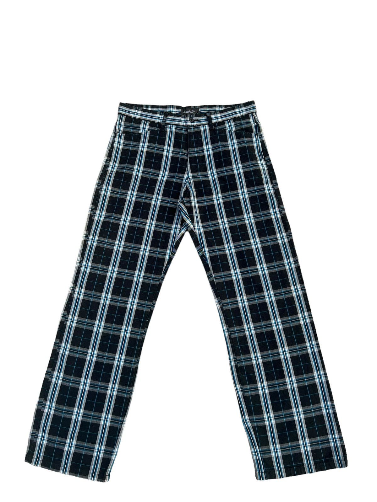 Vintage Japan Brand Swingin Slily Made in Japan Plaid Checks Pant Size US 30 / EU 46 - 1 Thumbnail