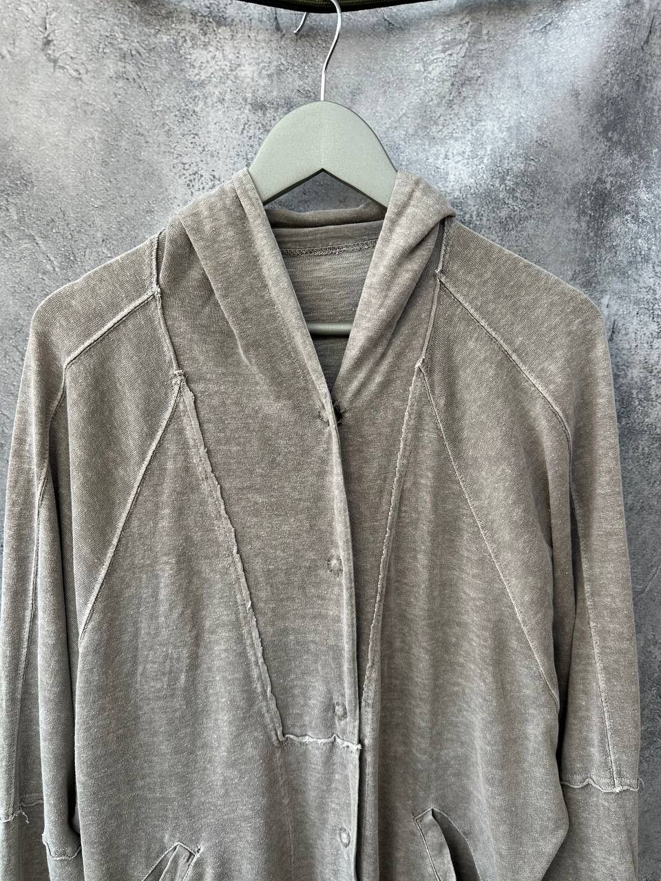OSKA Oska Avant-Garde Linen Blend Cardigan Hooded Jacket Size XL / US 12-14 / IT 48-50 - 5 Thumbnail