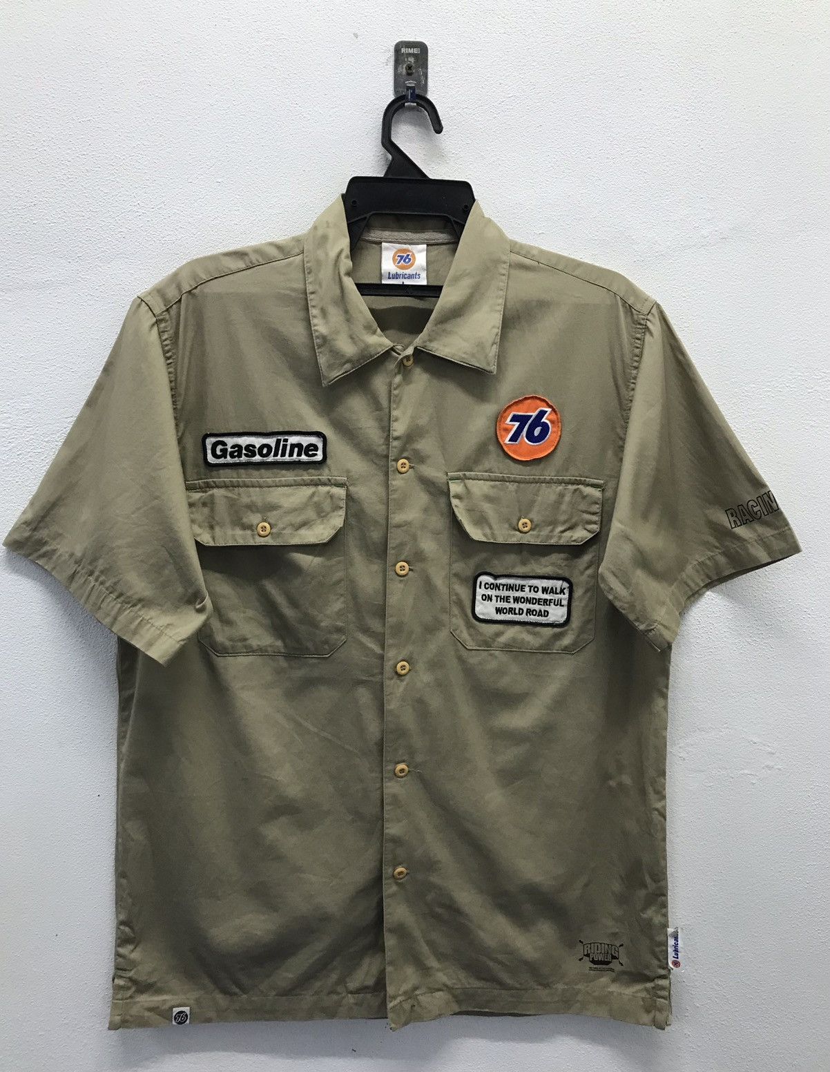 Japanese Brand × Vintage Vintage Union 76 Lubricants Short Sleeve Shirt Button Up Size US L / EU 52-54 / 3 - 1 Thumbnail