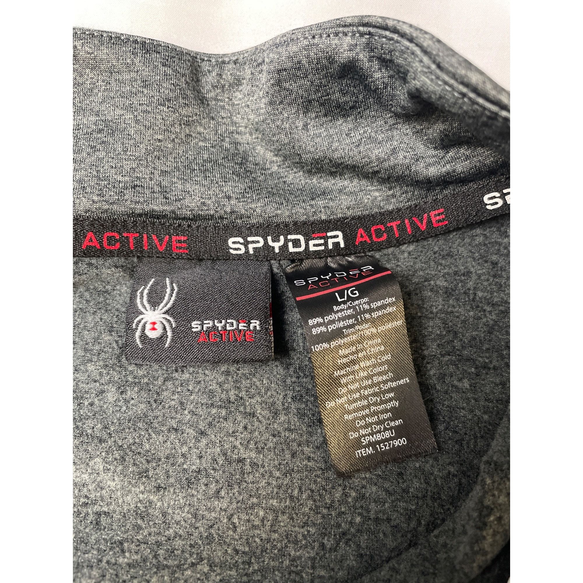 Spyder Spyder Active Men's Gray Pullover Sweater Long Sleeve Size L Size US L / EU 52-54 / 3 - 7 Thumbnail