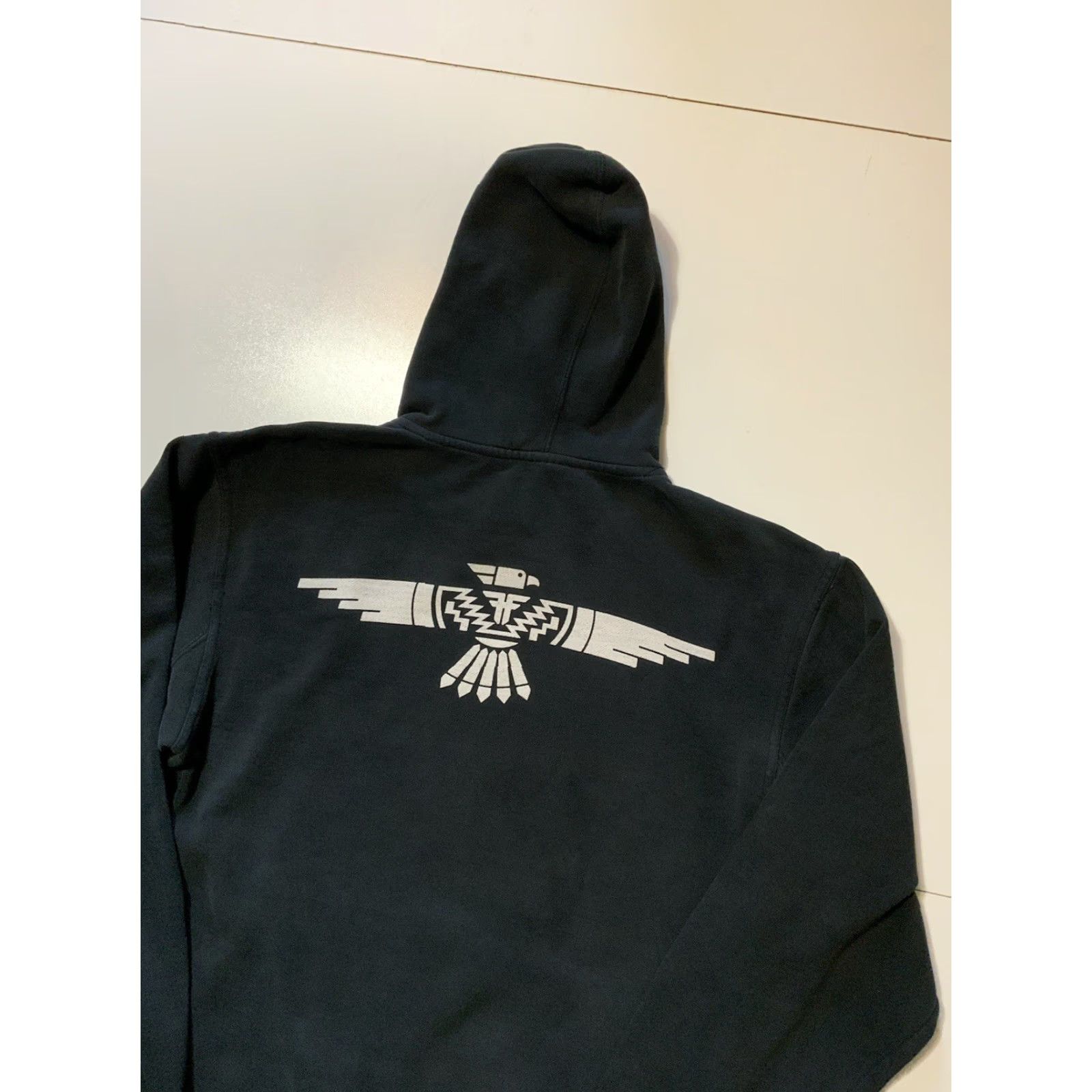 Vintage Y2K Fallen Skateboards Thunderbird Black Fleece Graphic Pullover Hoodie M Men Hoodie Pullover Black Skateboarding Distressed Size US M / EU 48-50 / 2 - 4 Thumbnail