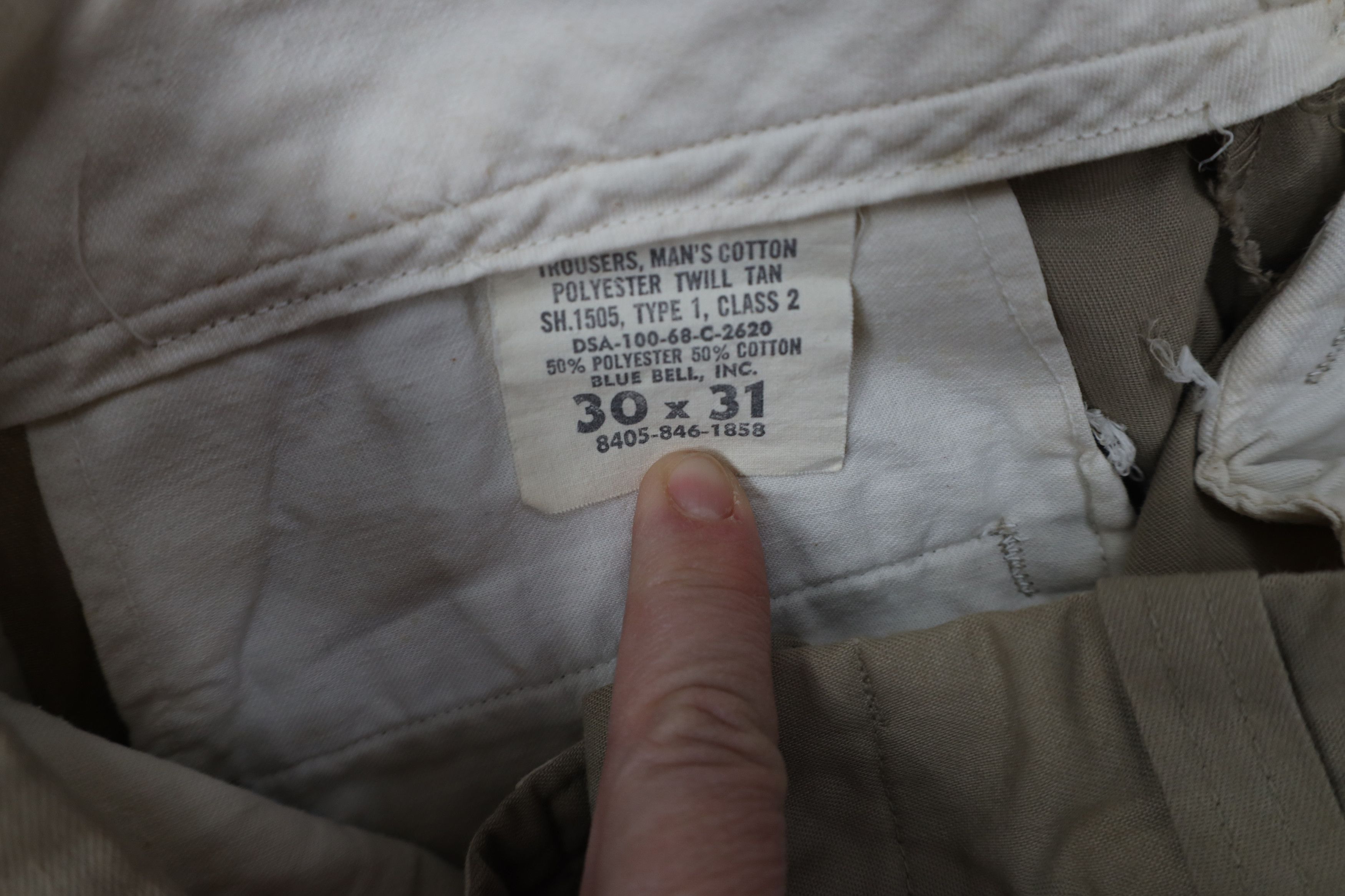 Vintage Vintage 60s Vietnam War Military Twill Trousers Pants USA Size US 30 / EU 46 - 10 Thumbnail