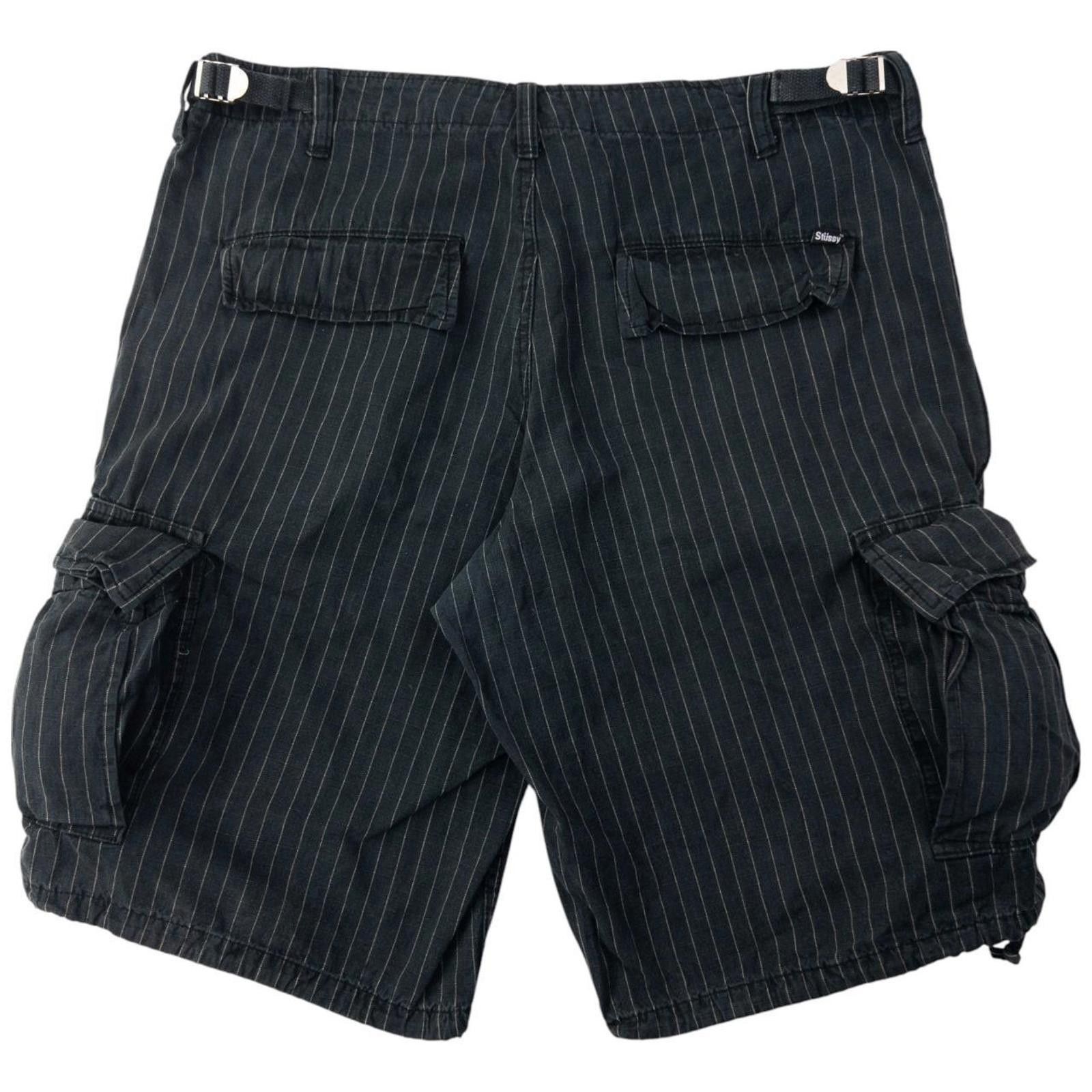 Stussy Vintage Stussy Striped Cargo Shorts Size W34 Size US 34 / EU 50 - 3 Thumbnail