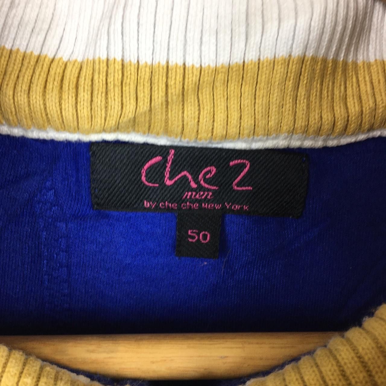 Vintage Vtg CHE 2 MEN New York Striped Sweater Windbreaker Size US L / EU 52-54 / 3 - 2 Thumbnail