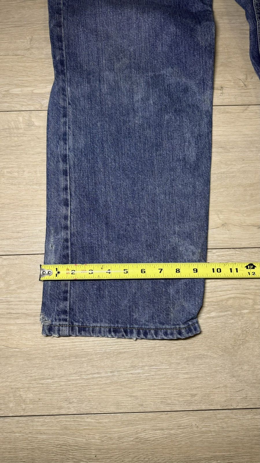 Lee Thrashed Acid Washed Lee 38 x 32 Relaxed StraightLegged Jean Size US 38 / EU 54 - 9 Thumbnail