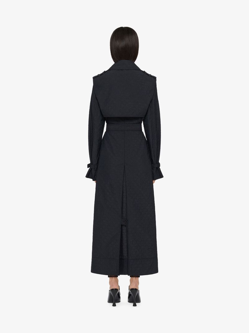 Givenchy o1w1db10326 Opened Trench Coat in Navy Size XS / US 0-2 / IT 36-38 - 3 Thumbnail