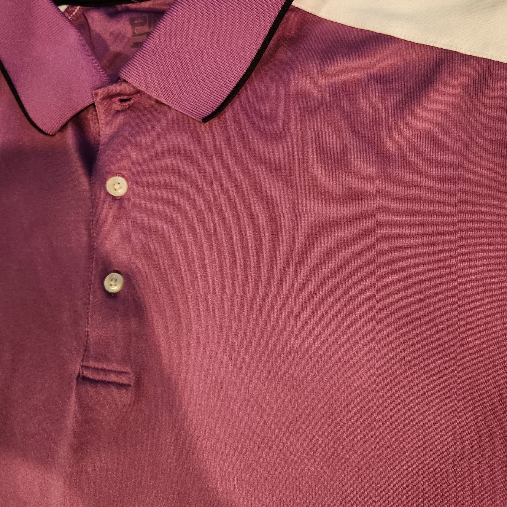 Vintage PING Golf Polo Shirt Men L Purple Pink Performance Short Sleeve Shirt Polo, Striped, Logo, Classic, Sports, Preppy Size US L / EU 52-54 / 3 - 3 Thumbnail