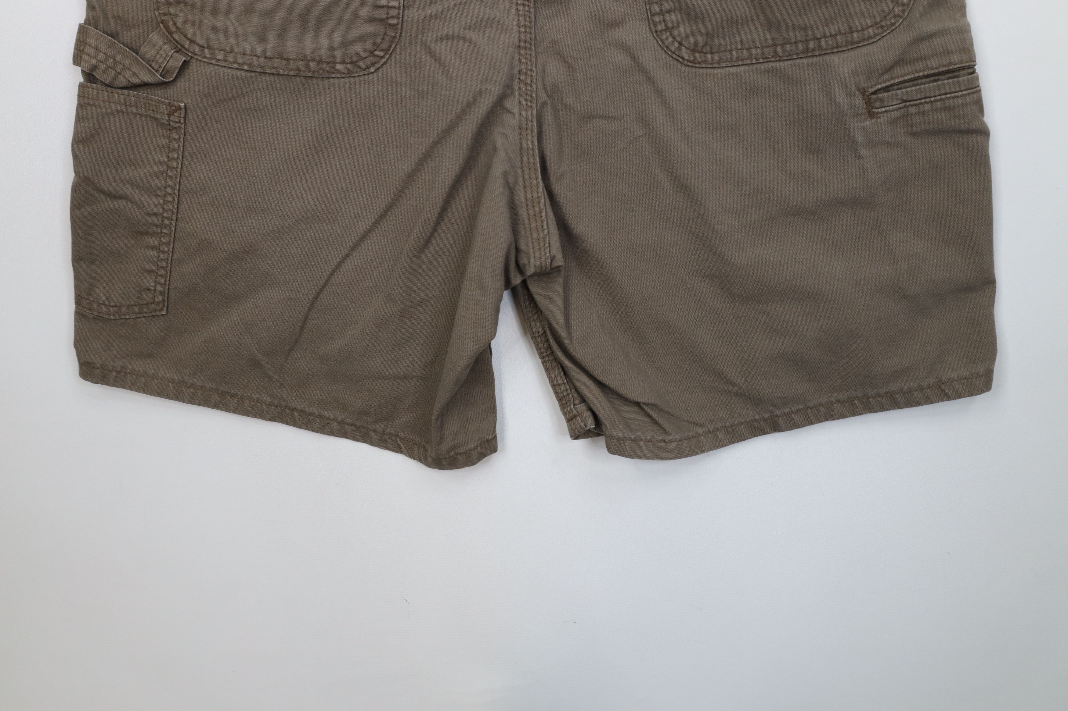 Carhartt Vintage Y2K Carhartt Above Knee Relaxed Fit Shorts Brown Size US 36 / EU 52 - 10 Thumbnail