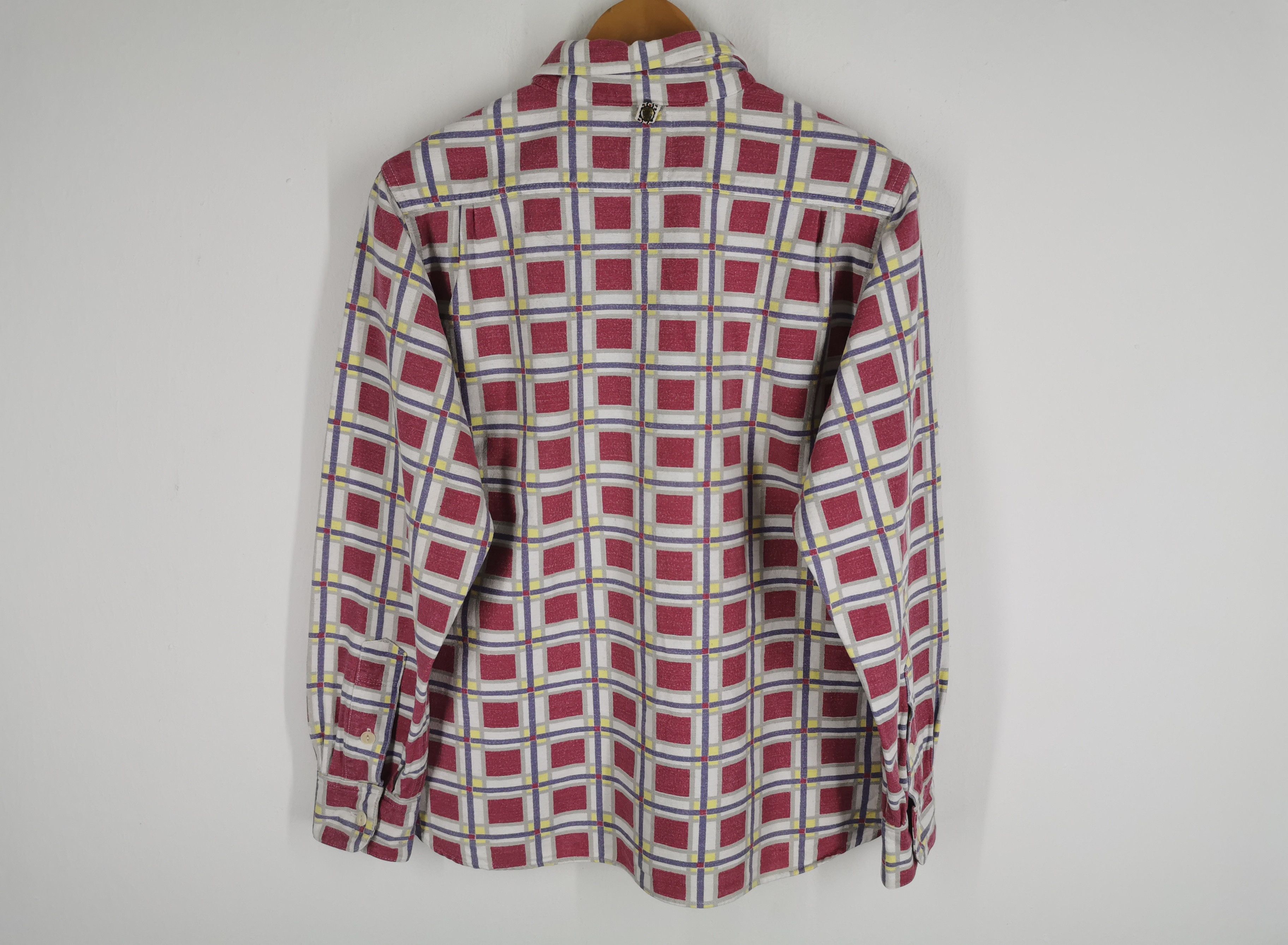 Visvim Vintage Visvim Checkered Flannel ButtonUps Made In Japan Size US M / EU 48-50 / 2 - 3 Thumbnail