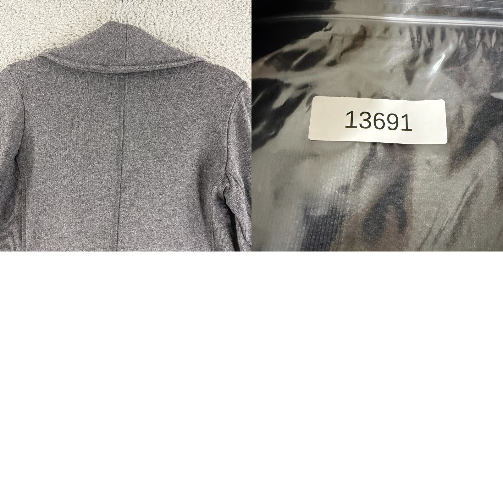 James Perse James Perse Shawl Collar Jacket Womens Large Gray Cotton Button Long Sleeve Size L / US 10 / IT 46 - 9 Thumbnail
