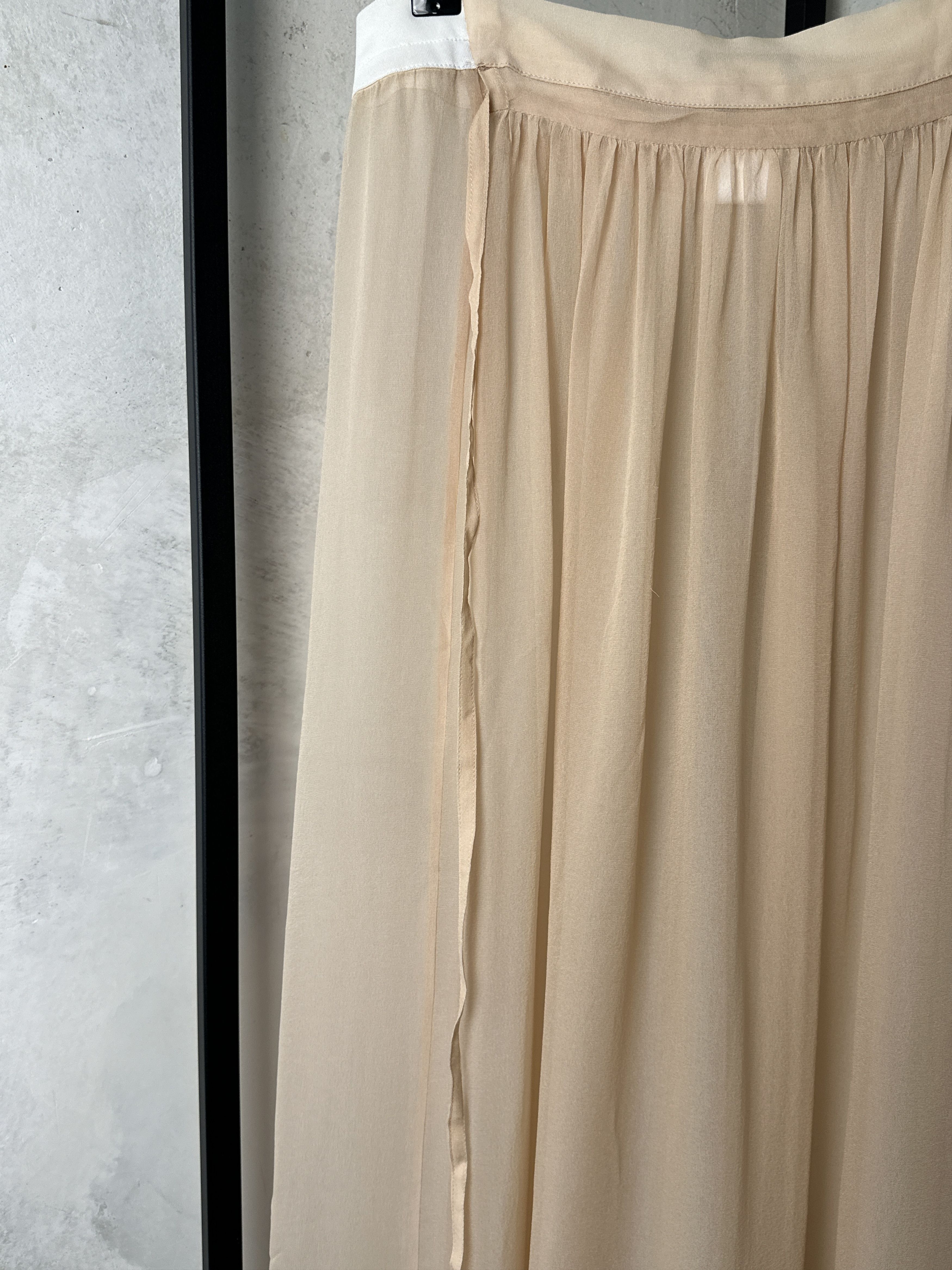 Ann Demeulemeester Ann Demeulemeester SS12 Runway Transparent Silk Skirt Size 26" / US 2 / IT 38 - 13 Thumbnail