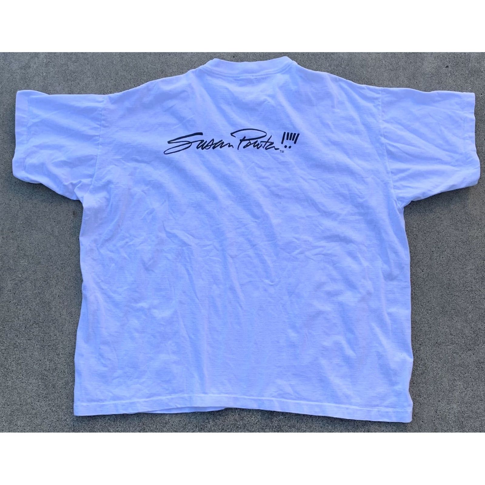 Vintage vintage Susan Powter t-shirt single stitch graphic tee 90s 1990s XXXL 3XL unisex white cotton Jamaica Tees graphic tee 1990s 90s shirt Size US XXL / EU 58 / 5 - 3 Thumbnail