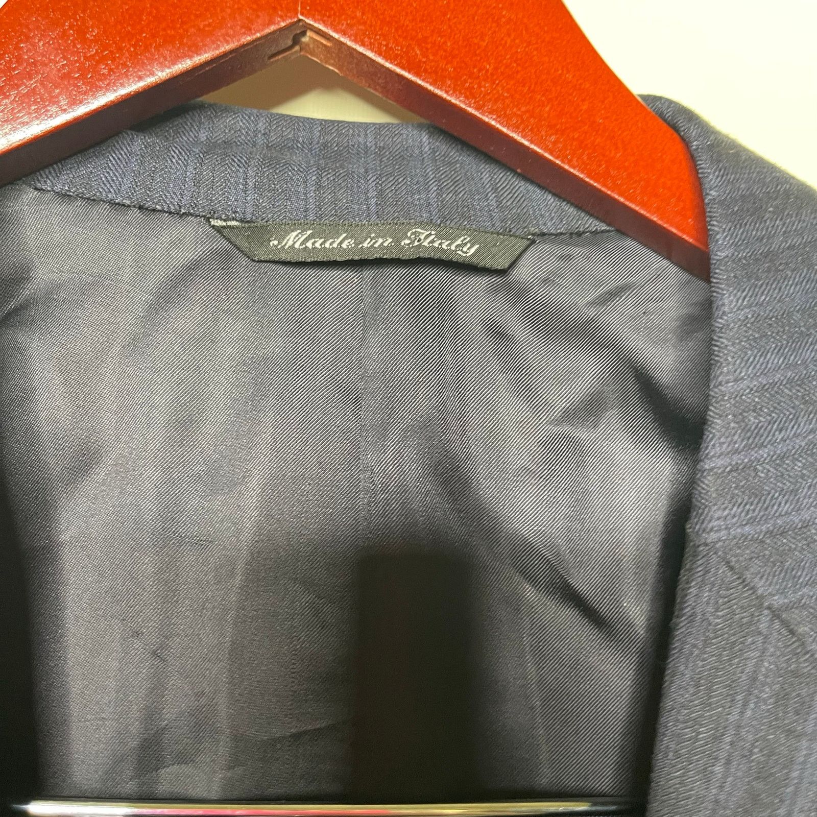 Canali Canali navy pinstripe 100% wool 2 button sport jacket blazer Size 42R - 8 Thumbnail