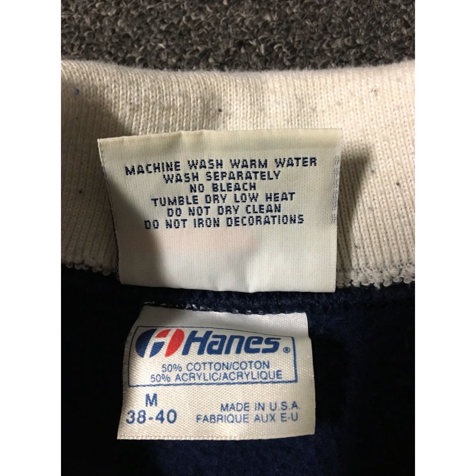 Vintage VINTAGE 80s Leaves Puff Print Collared Sweatshirt M Hanes USA 90s Wildlife Vaporwave Morning Sun Blue Mens Sweatshirt Crew Long Sleeve Size US M / EU 48-50 / 2 - 4 Thumbnail