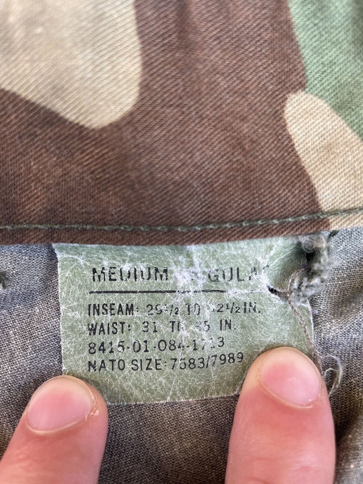 Vintage Vintage Military Cargo Camo Pants Size US 31 - 4 Thumbnail
