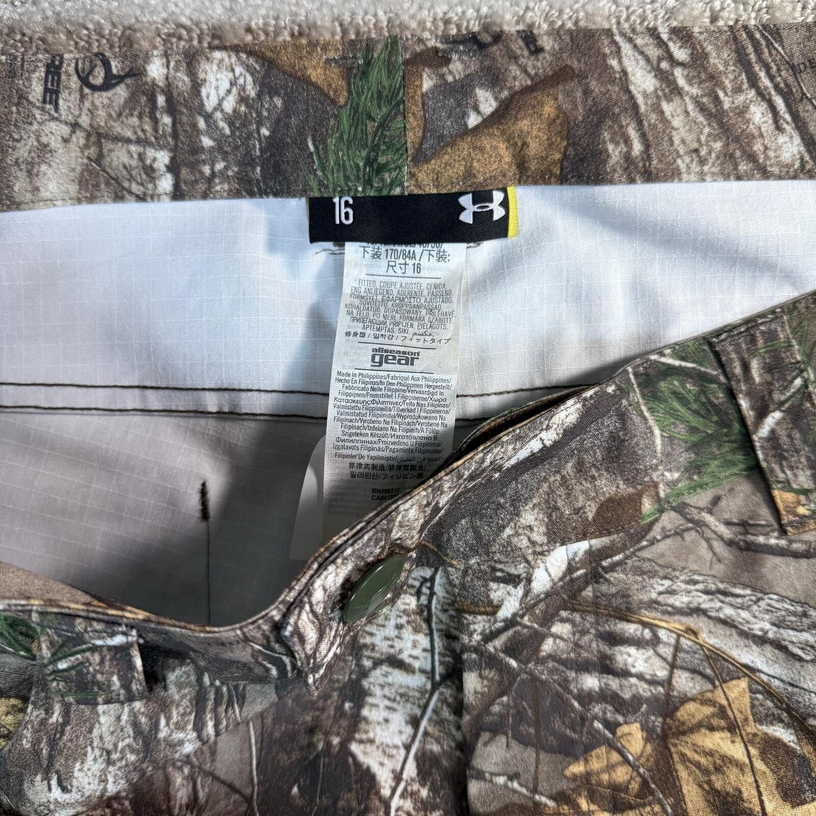 Under Armour Women’s Under Armour Realtree Camo Pants Hunting 16 Size 38" / US 16 / IT 52 - 4 Thumbnail