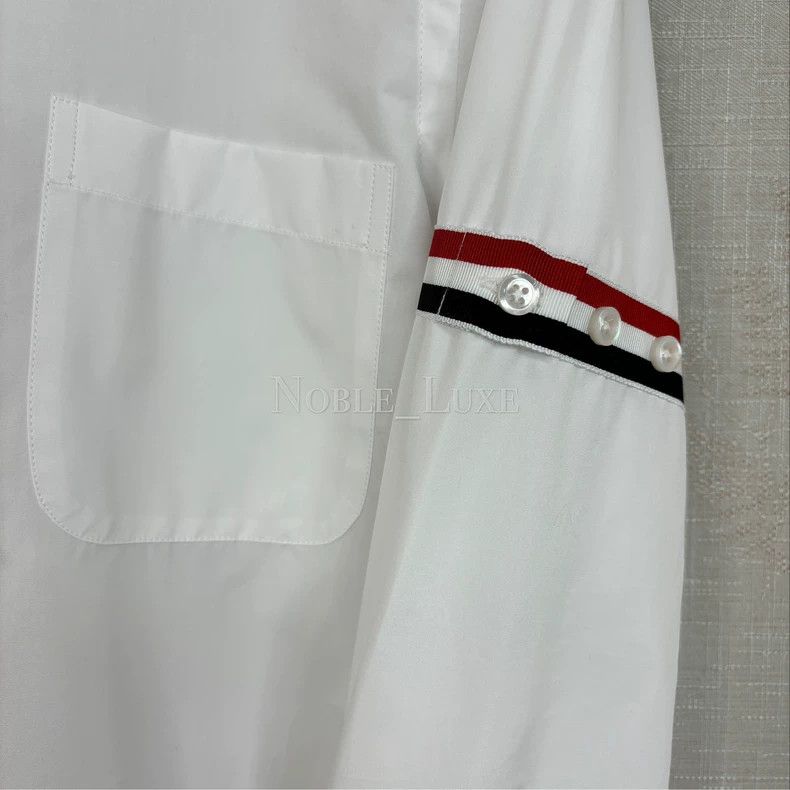 Thom Browne Thom Browne Long-sleeved cotton shirt Size XS / US 0-2 / IT 36-38 - 4 Thumbnail