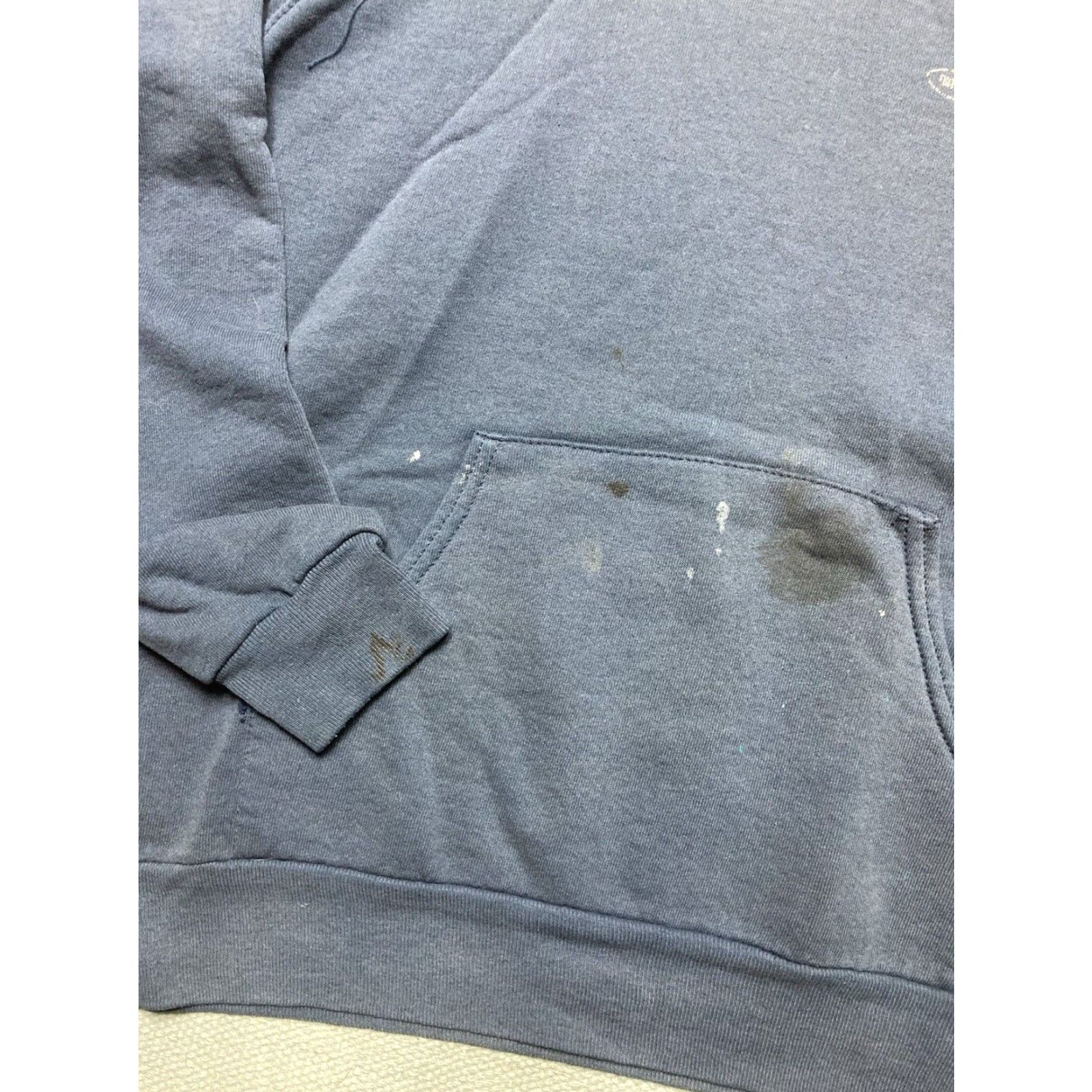 Fruit Of The Loom VINTAGE 80s 90s Fruit of the Loom Hoodie Logo Pullover Navy Blue M Men Size US M / EU 48-50 / 2 - 2 Thumbnail
