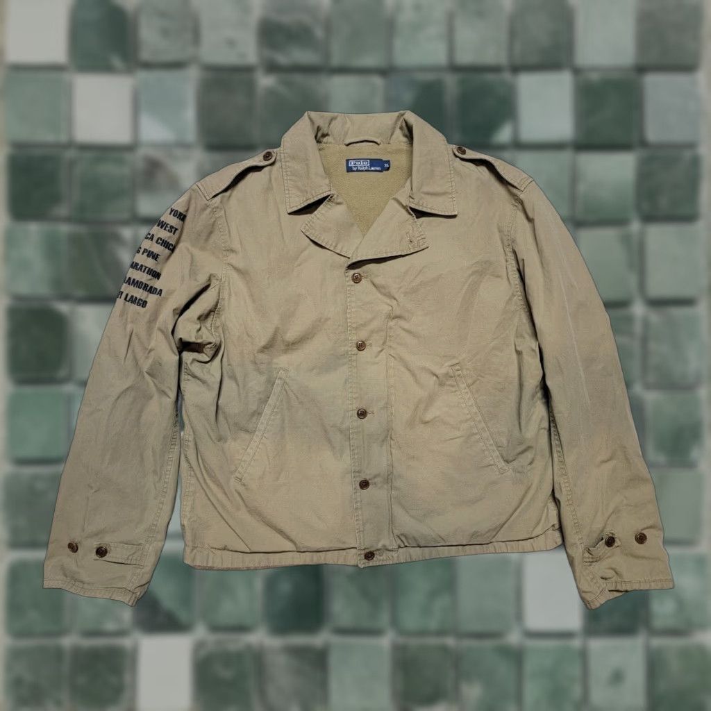Polo Ralph Lauren VINTAGE Polo Ralph Lauren POLO HAWAII TOUR SOUVENIR JACKET SZ XLARGE SHIRT Men Beige 90s Hawaii Tour Souvenir Jacket BBG Size US XL / EU 56 / 4 - 1 Thumbnail