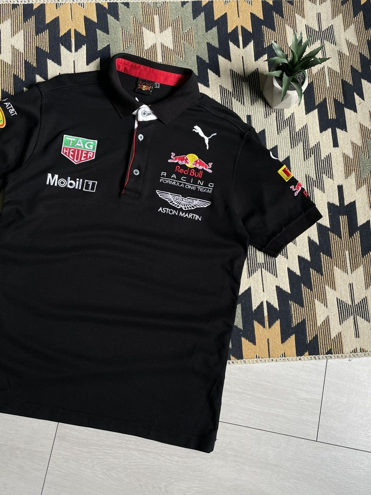 Red Bull Vintage Red Bull Aston Martin Big Logo Y2K T-shirt Size US L / EU 52-54 / 3 - 4 Thumbnail