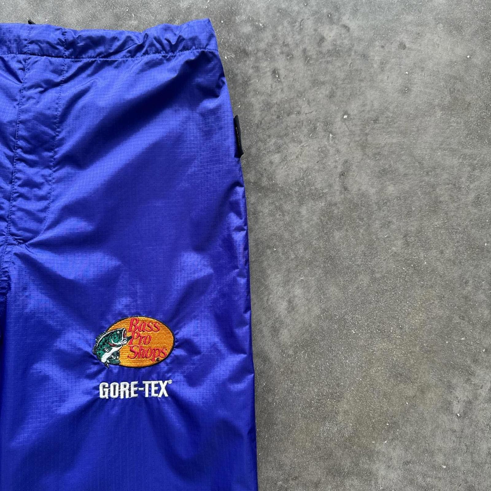 NFL Bass Drop Blue Nylon Gortex Track Pants Size US 32 / EU 48 - 3 Thumbnail