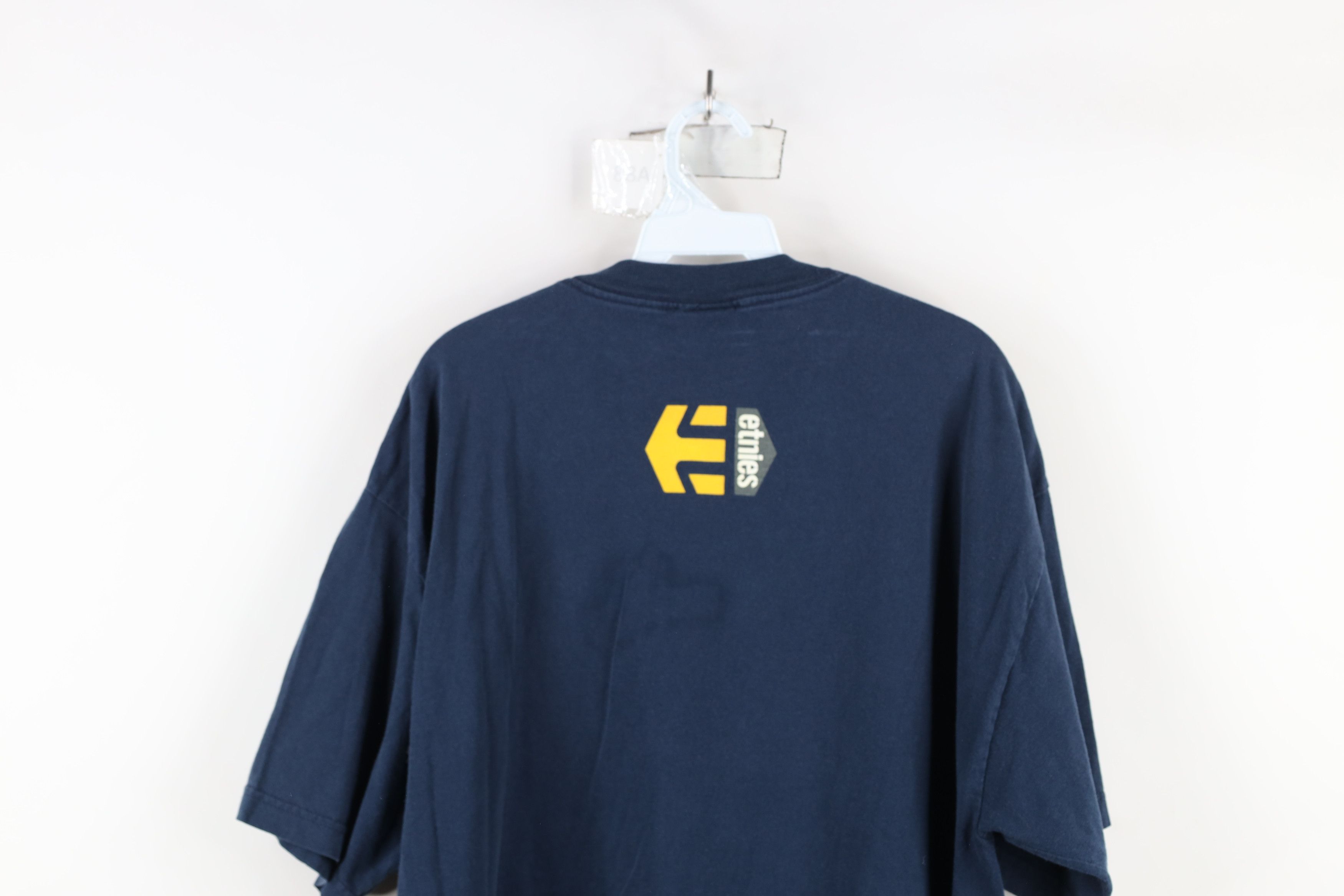 Etnies × Vintage Vintage 90s Etnies Japan Skateboarding T-Shirt Blue USA Size US XL / EU 56 / 4 - 12 Thumbnail