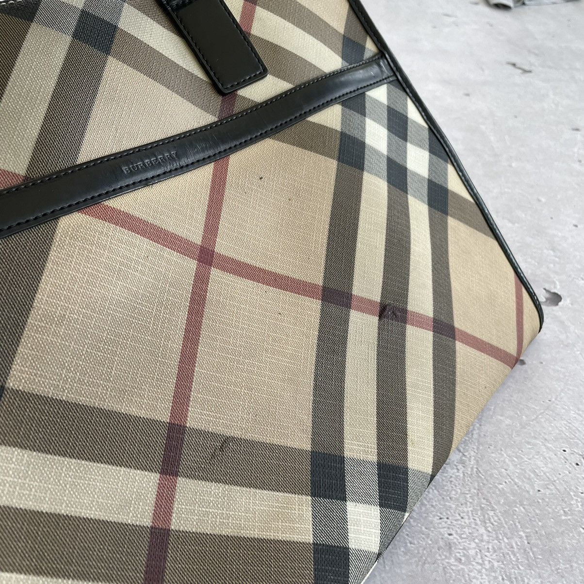Burberry × Vintage RARE Burberry monogram handle bag y2k Size ONE SIZE - 16 Thumbnail