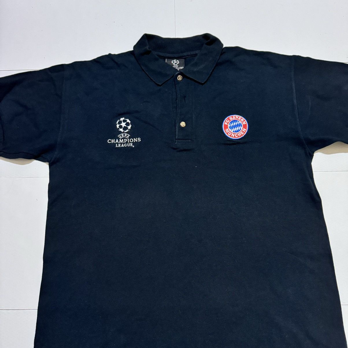 UEFA UEFA Champions League Bayern Munchen Munich Black Polo Shirt Size US M / EU 48-50 / 2 - 2 Thumbnail