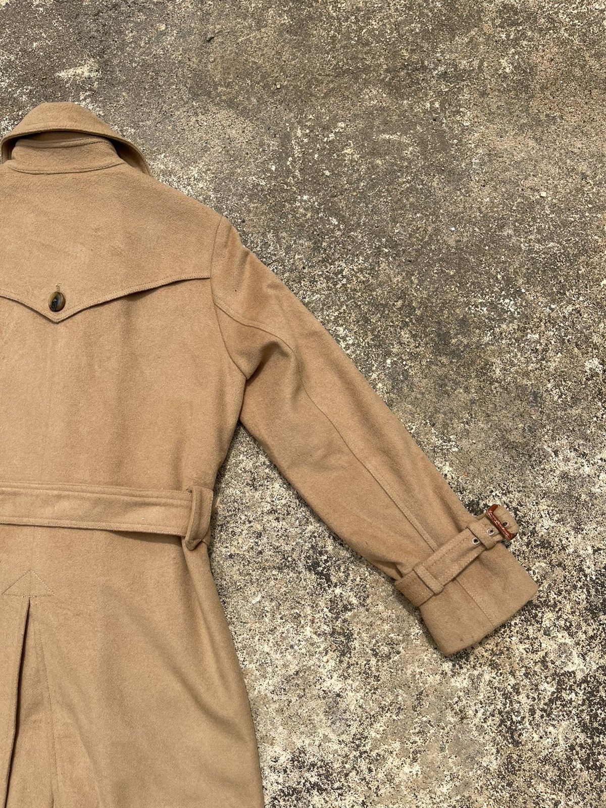 Designer Michel Beaudouin Camel Wool Trench Coat (Unisex) M Size M / US 6-8 / IT 42-44 - 13 Thumbnail