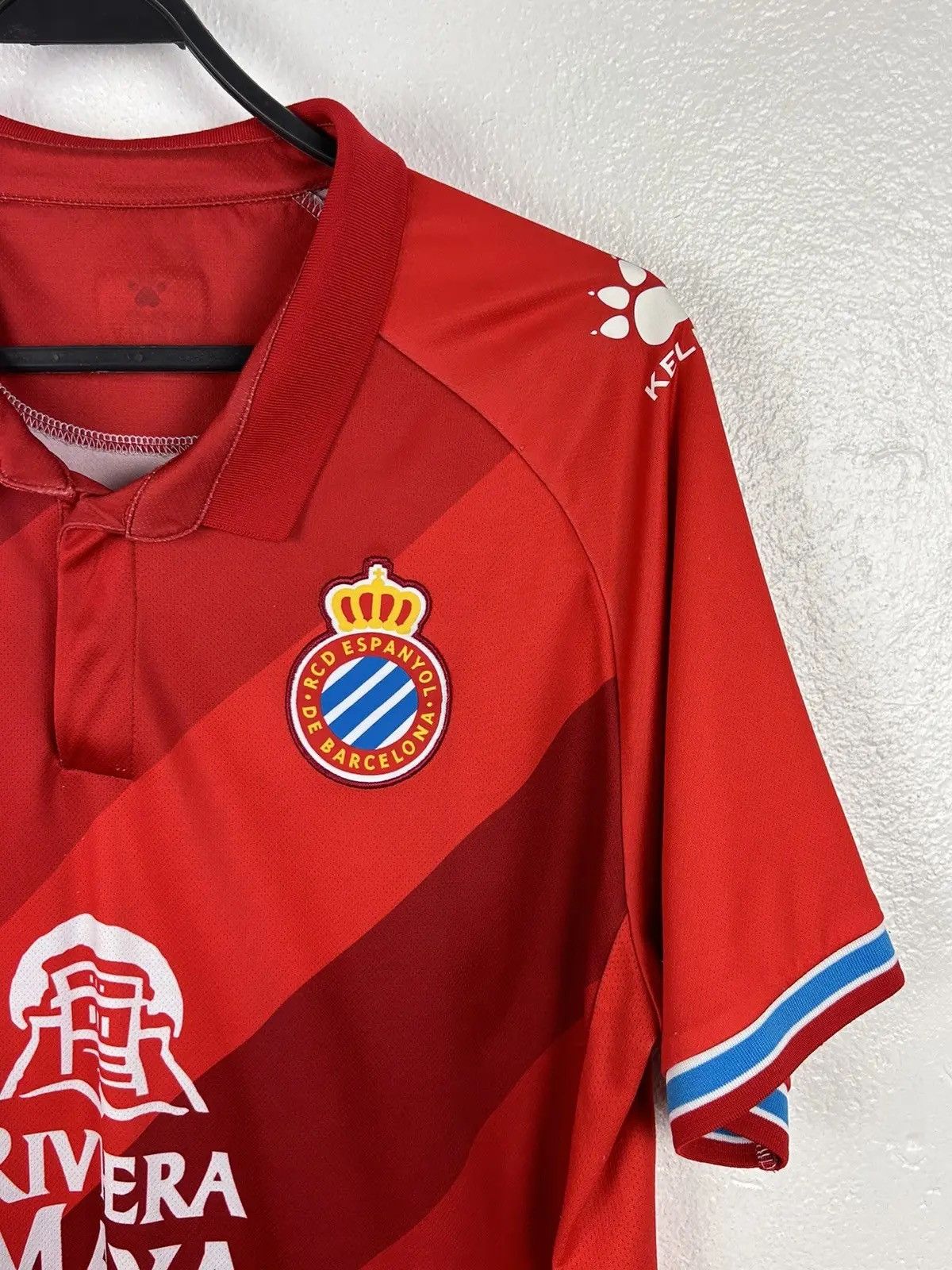 Vintage Kelme RCD Espanyol B 2018/19 Away Kit Soccer Jersey Size US L / EU 52-54 / 3 - 2 Thumbnail