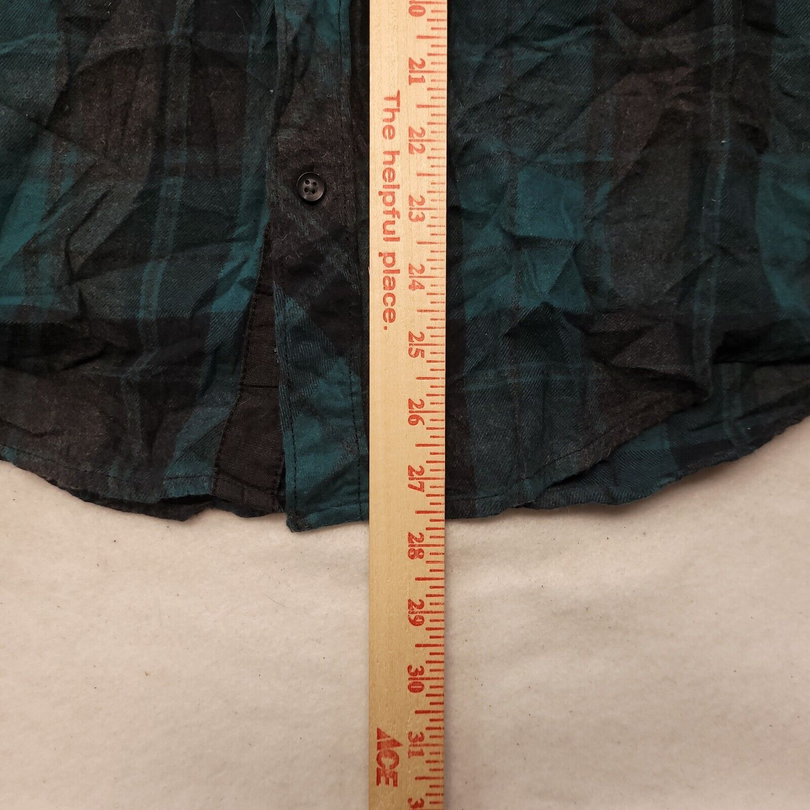 Rock & Republic Rock & Republic Madras Flannel Shirt Mens Size Medium M Blue Size US M / EU 48-50 / 2 - 7 Thumbnail