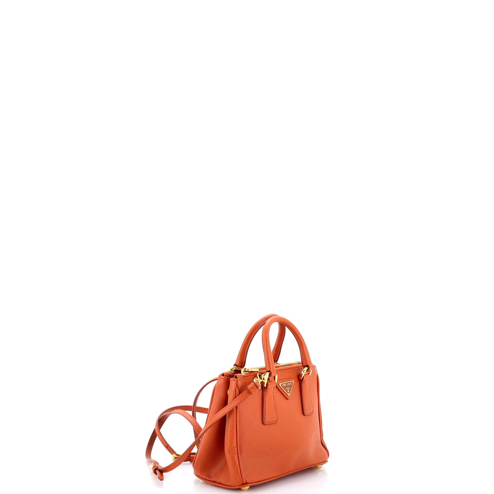 Prada Galleria double zip tote saffiano leather mini Size ONE SIZE - 1 Thumbnail
