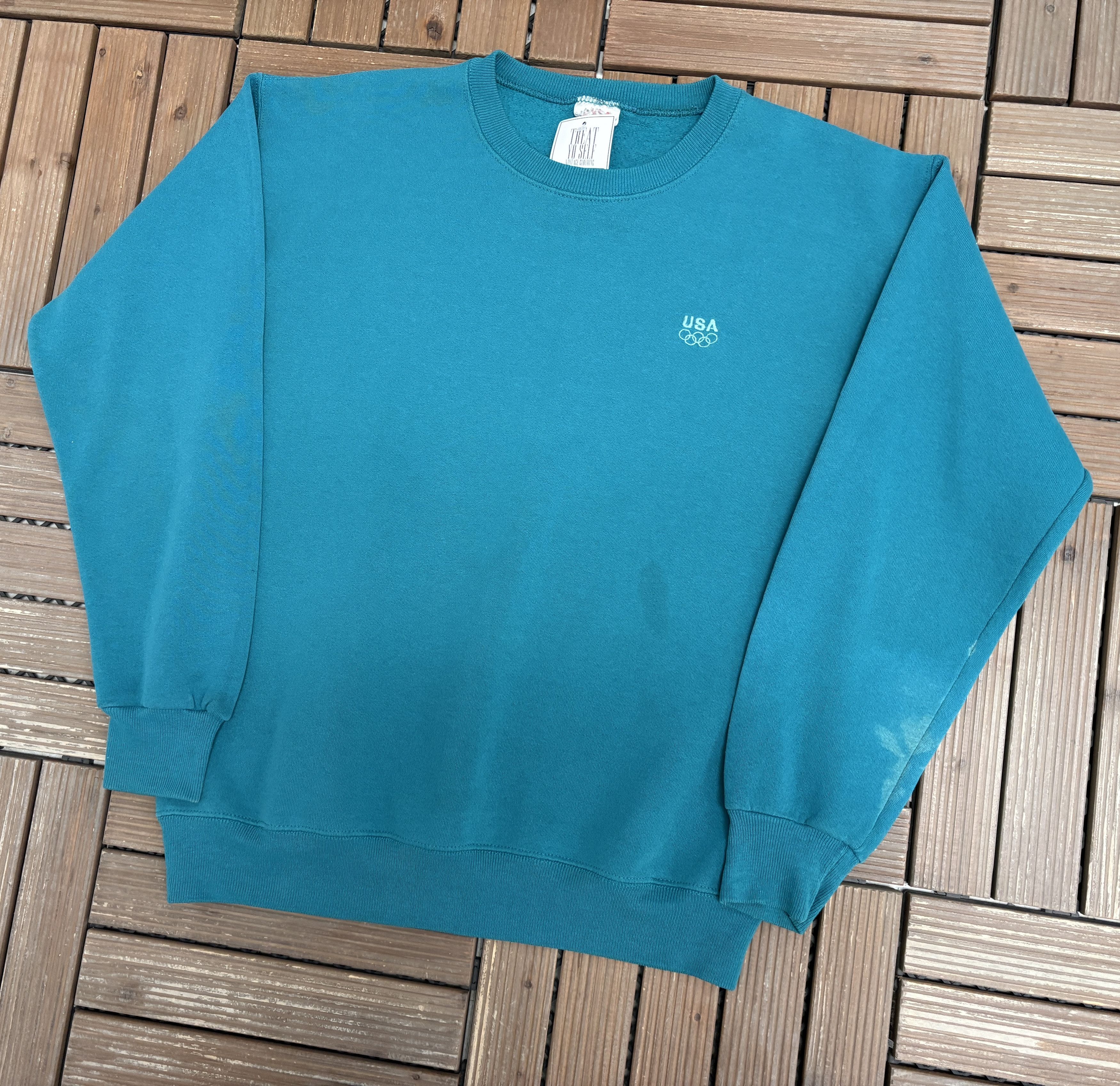 Vintage Atlanta Olympics '96 Embroidered Vintage Crewneck Sweater Size US M / EU 48-50 / 2 - 3 Thumbnail