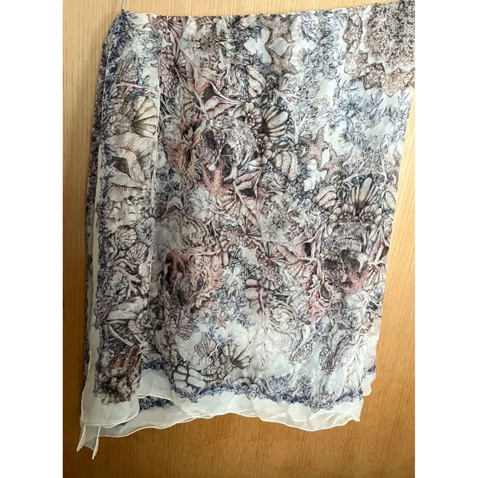Alexander McQueen Alexander McQueen Multicolor Pattern Scarf Stole Muffler Unisex Scarves 126 x 128 cm Young Womens? Size ONE SIZE - 3 Thumbnail