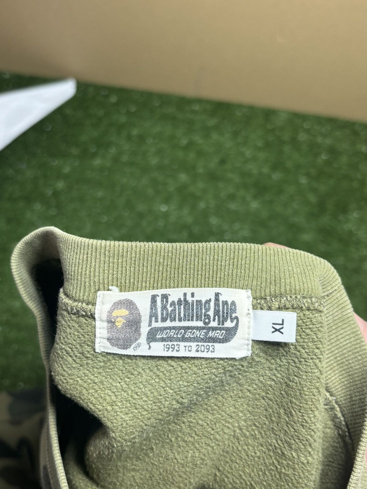 Bape Bape green camo crewneck Size US XL / EU 56 / 4 - 6 Thumbnail