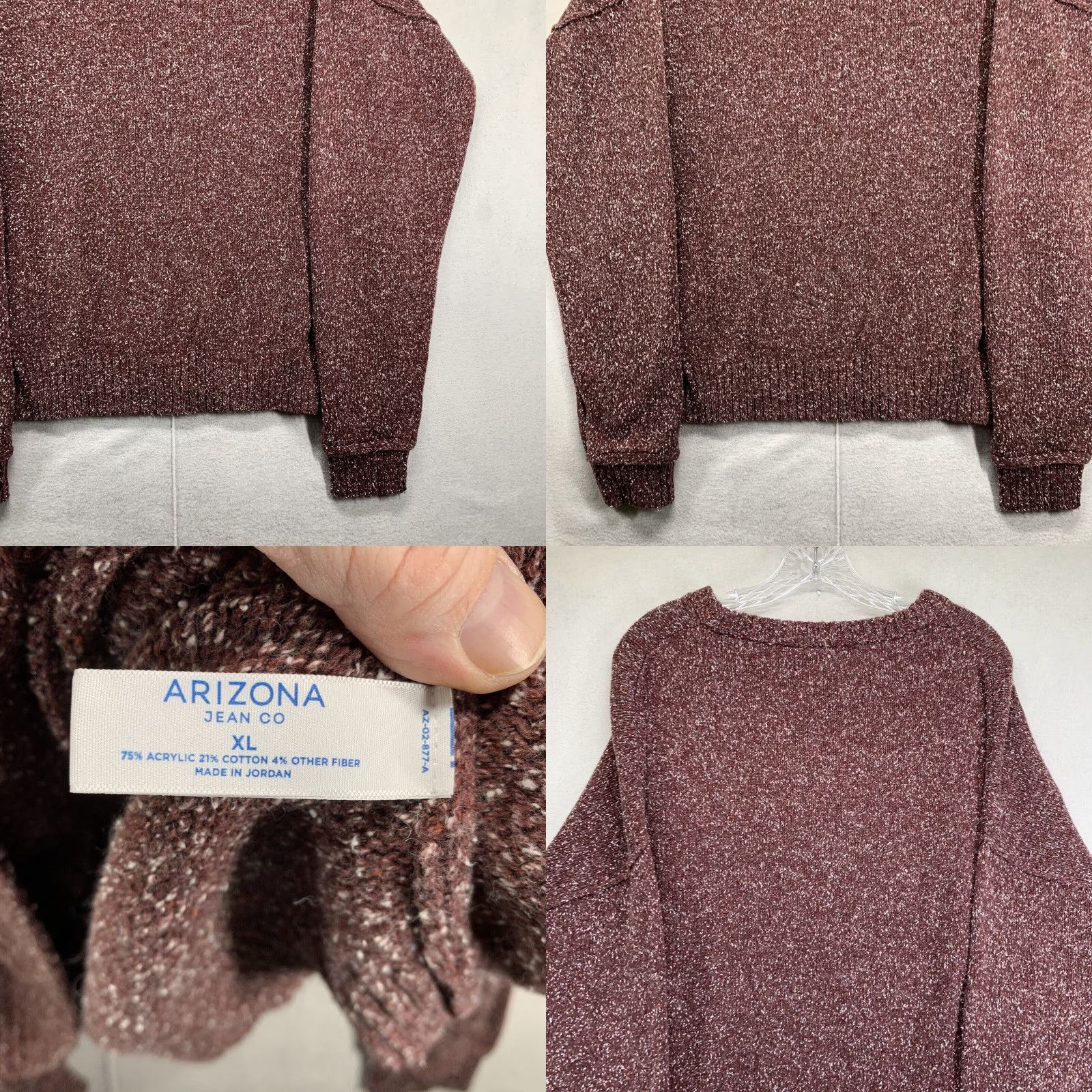 Vintage VINTAGE Arizona Jean Co Sweater Shirt Men XL Marled Purple Oversized Cardigan Bohemian 90s Mens Size US XL / EU 56 / 4 - 8 Thumbnail
