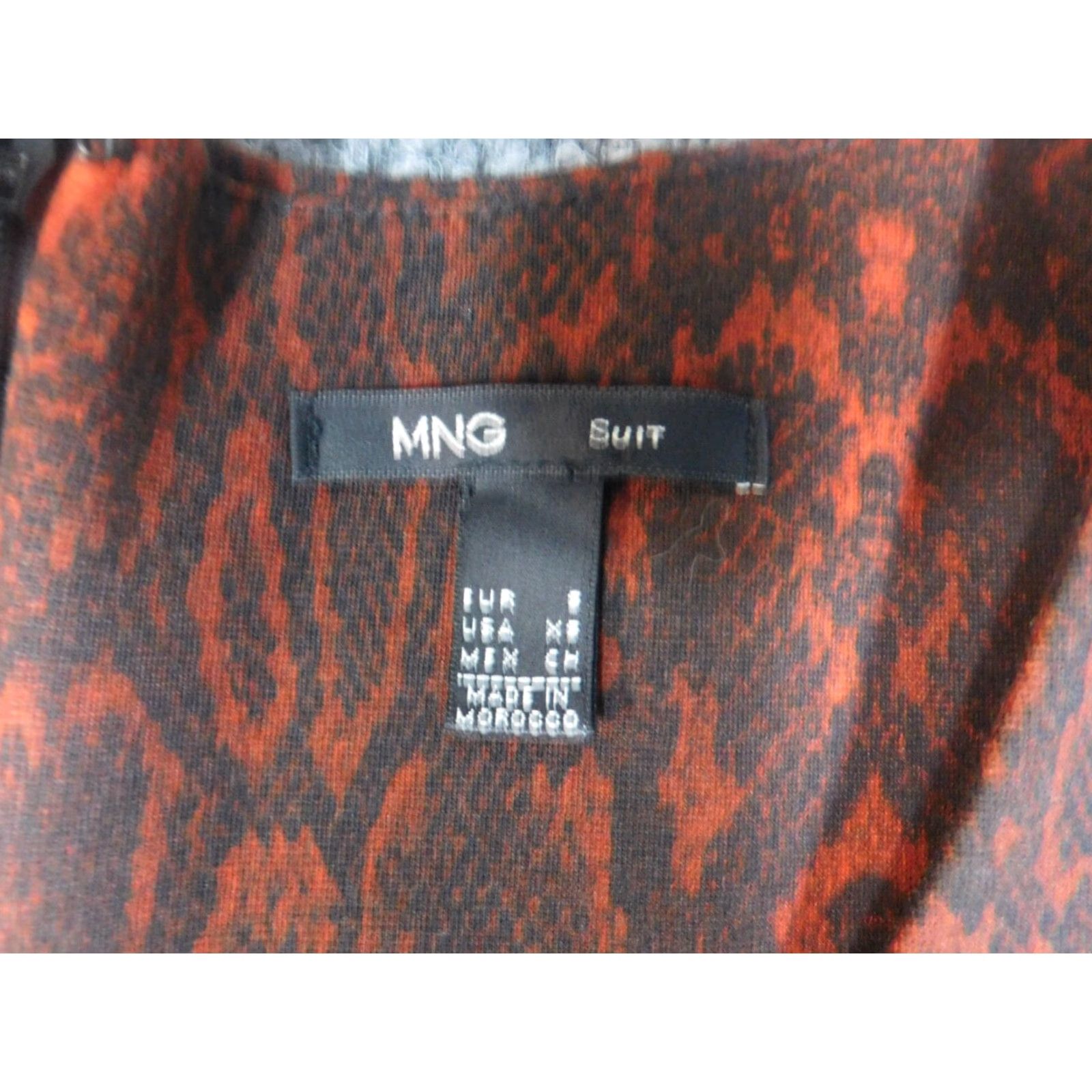 Mango Mango dress XS Red Womens A-line Zip animal print Designer Long Sleeveless Size XS / US 0-2 / IT 36-38 - 3 Thumbnail