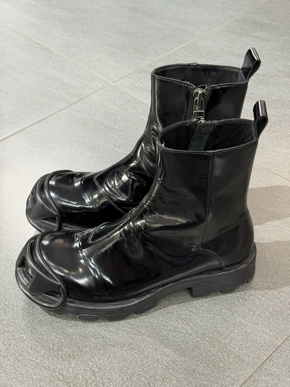 Diesel Diesel Black D Hammer Bt Zip D Boots Size US 11 / EU 44 - 3 Thumbnail