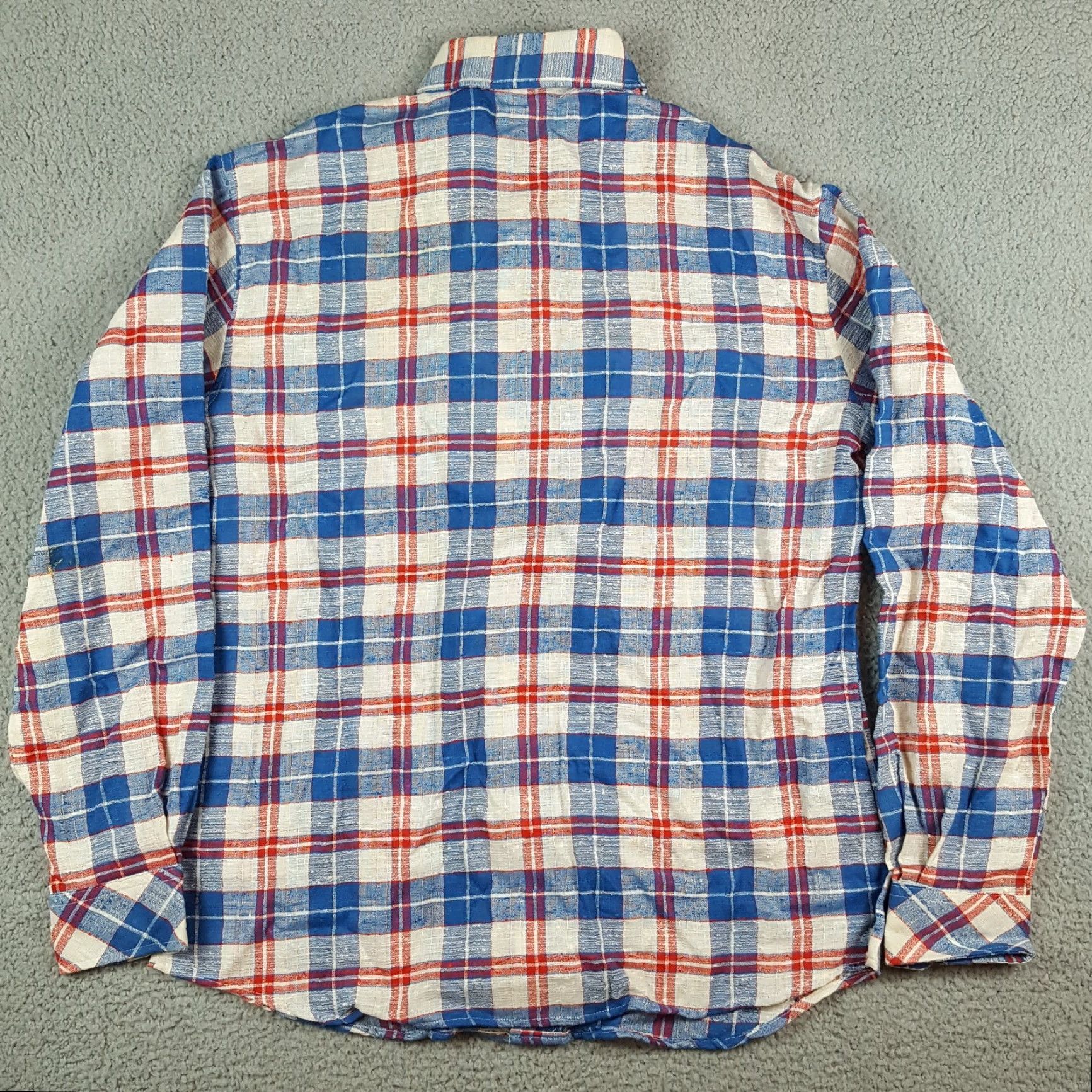 Vintage VINTAGE Alfie 70s California Woven Plaid Button-Up Men's XL Shirt Size US XL / EU 56 / 4 - 5 Thumbnail