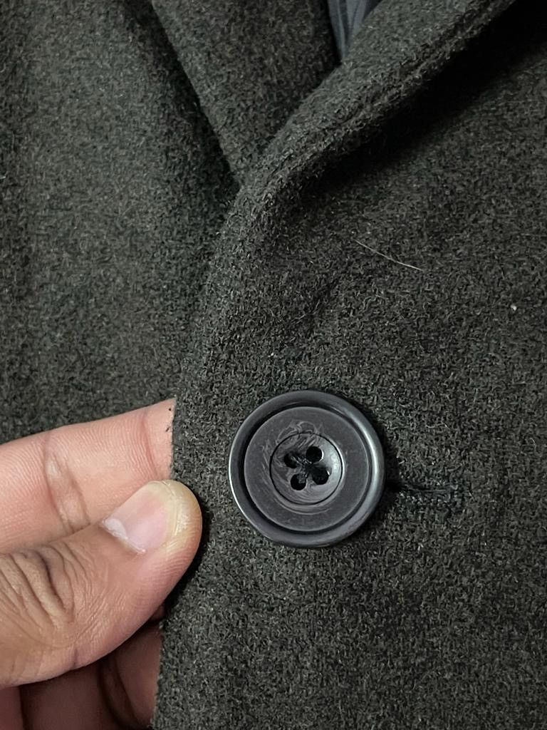 Tete Homme Issey Miyake by Tete Homme Wool Long Coat Size US M / EU 48-50 / 2 - 5 Thumbnail