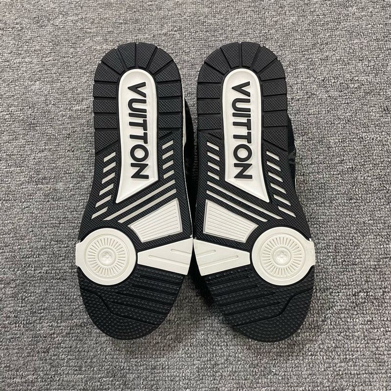 Louis Vuitton Louis Vuitton Black White Trainer Low-Top Sneakers Size US 7 / IT 37 - 6 Thumbnail