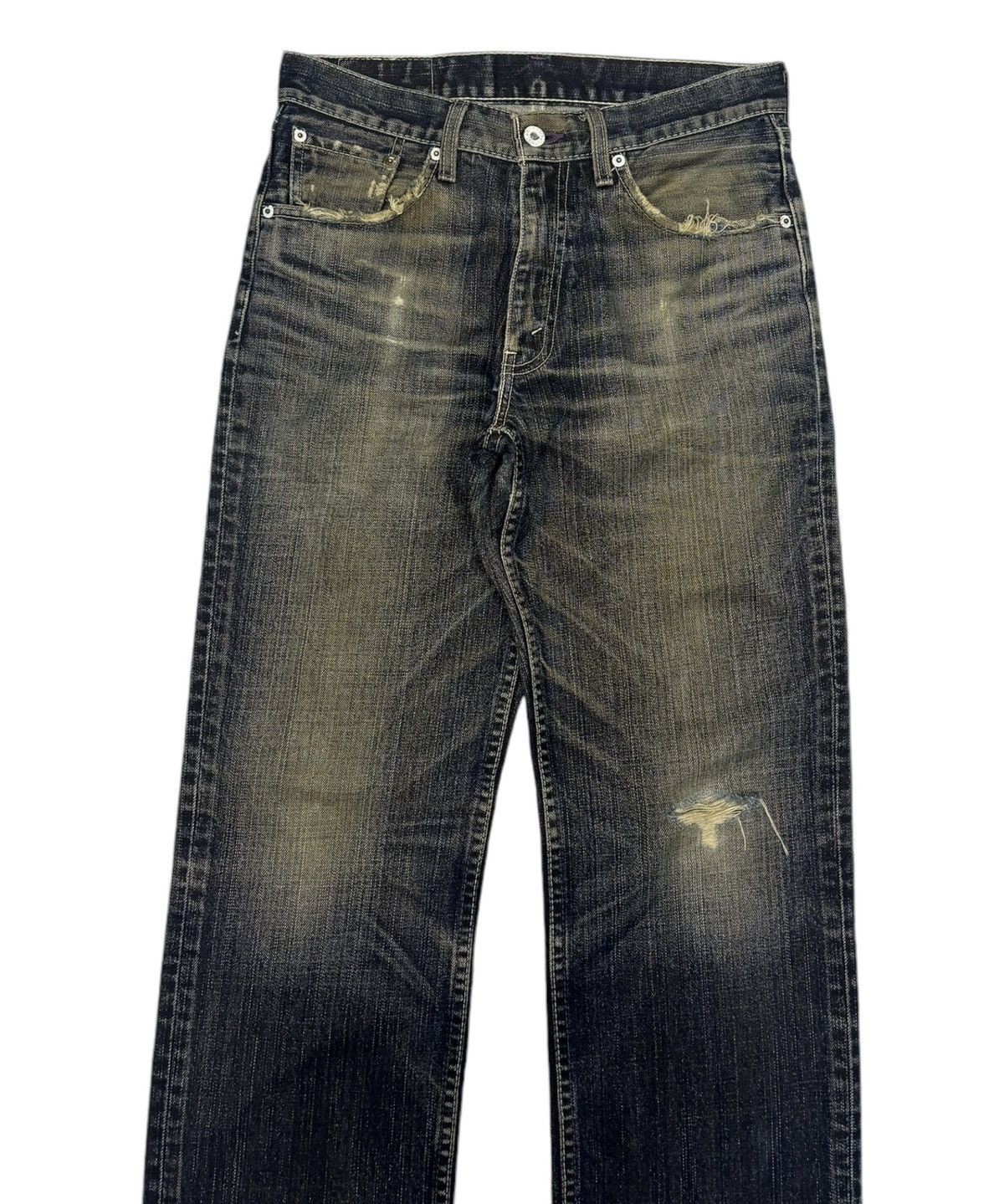 If Six Was Nine × JNCO × Levi's 🔥LEVIS 502 RUSTY DISTRESSED DENIM JEANS Size US 29 - 3 Thumbnail