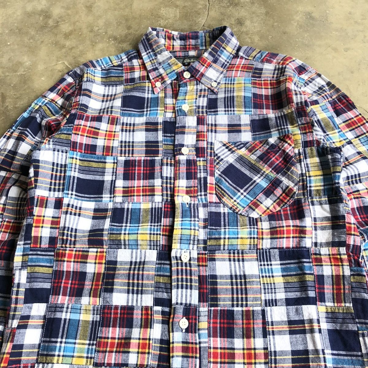 Sugar Cane 2000s Onboard Patchwork Madrass Shirt Japanese Kapital Style Size US S / EU 44-46 / 1 - 4 Thumbnail