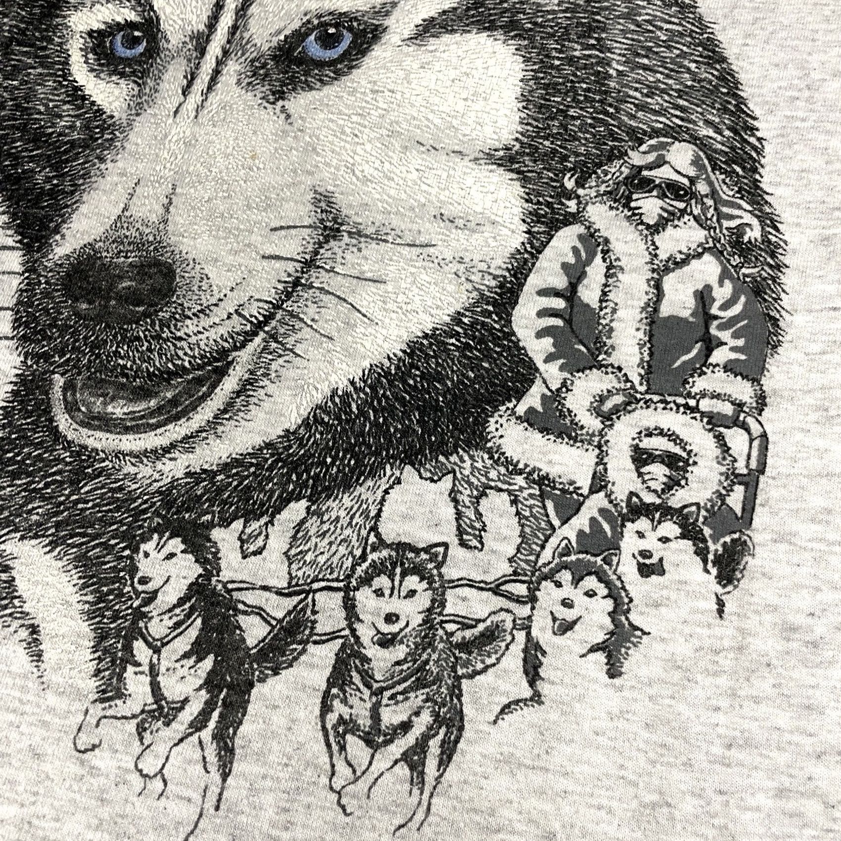 Vintage VINTAGE Wolf Pack Tshirt Adult Small Grey USA Little Brownie Originals Vtg S* Size US S / EU 44-46 / 1 - 4 Thumbnail