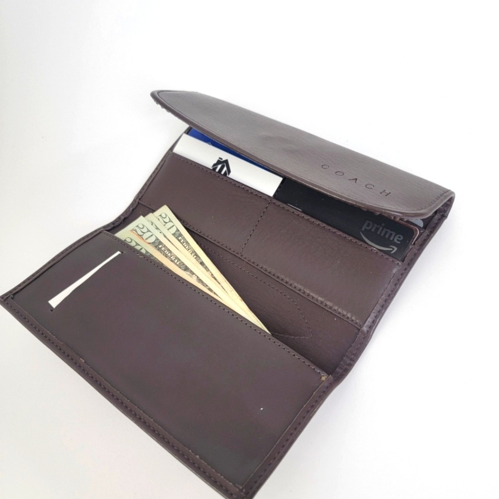 Coach Coach Trifold Chocolate Brown Leather Wallet Size ONE SIZE - 1 Thumbnail