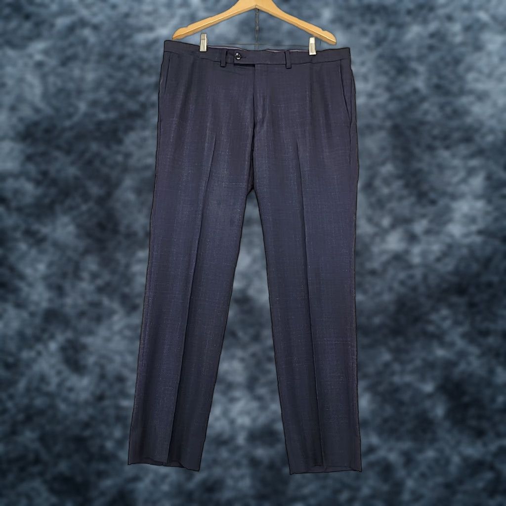 Ted Baker Ted Baker Jefferson Dress Pants Men's 38R Navy Blue 100% Wool Office Academia Size US 38 / EU 54 - 1 Thumbnail