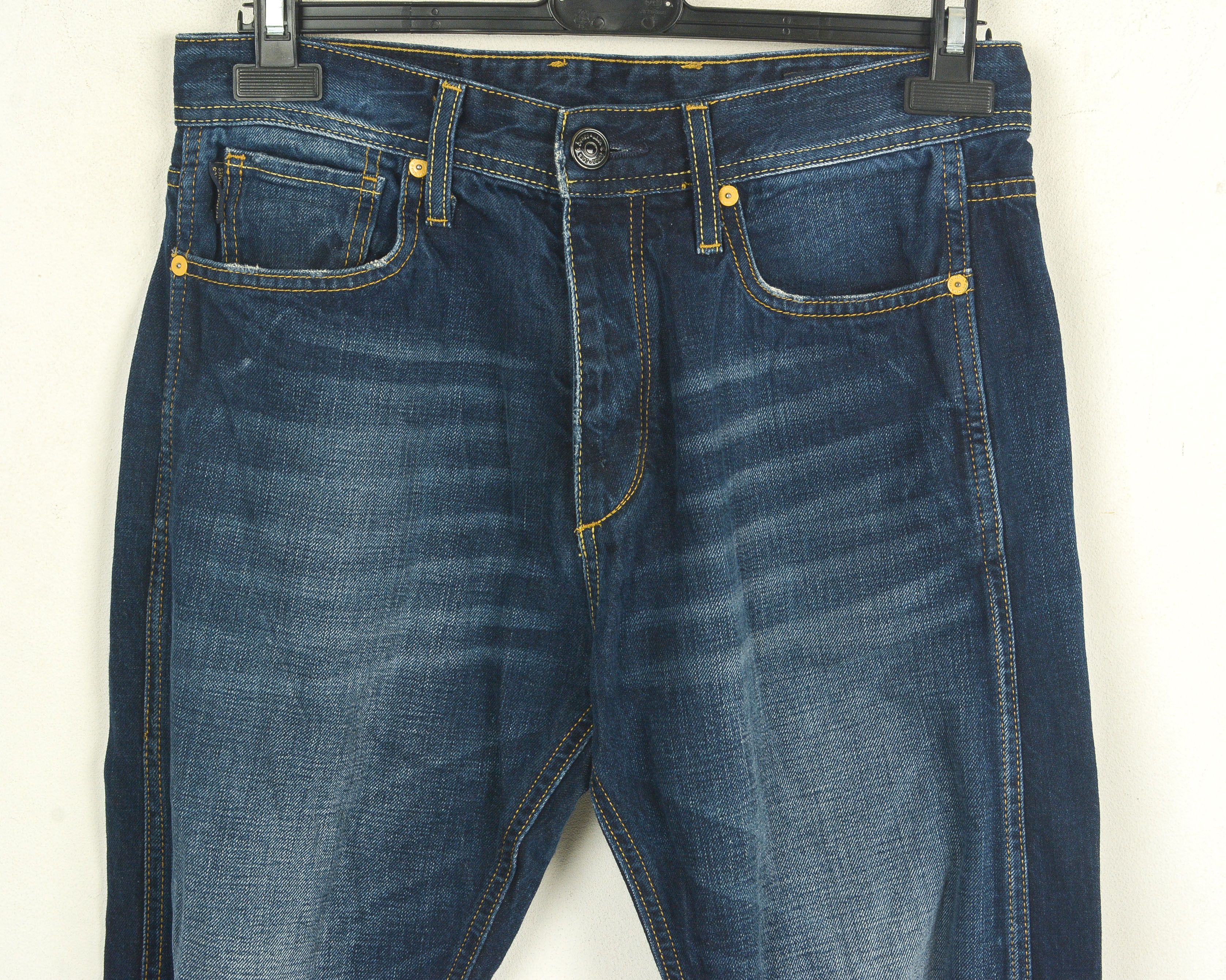 Jack & Jones Erik W31 L30 Slim Fit Straight Leg Jeans Denim Pants Size US 31 - 2 Thumbnail