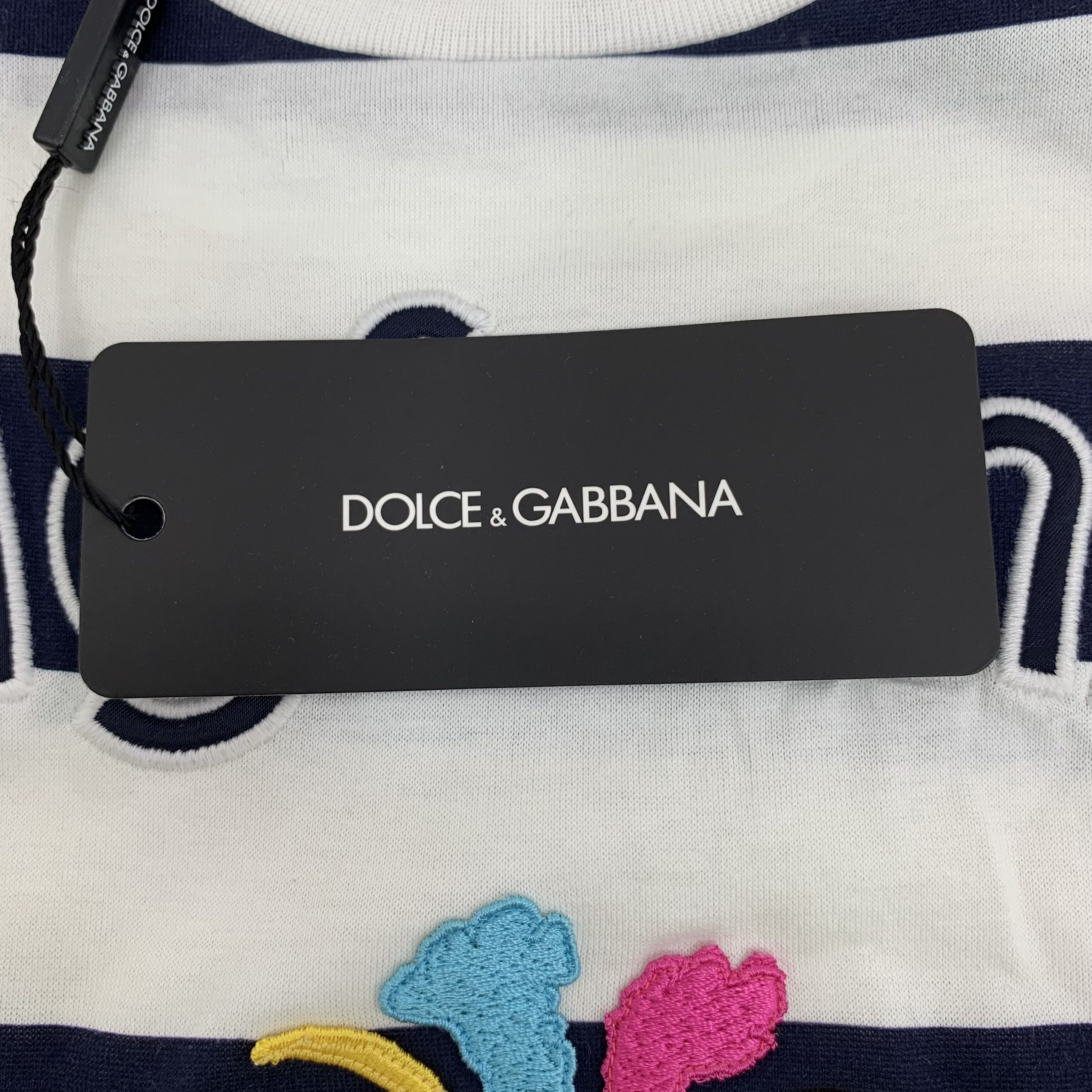 Dolce & Gabbana Dolce&Gabbana Colorblock Cartoon Tee (Size M) Size M / US 6-8 / IT 42-44 - 5 Thumbnail